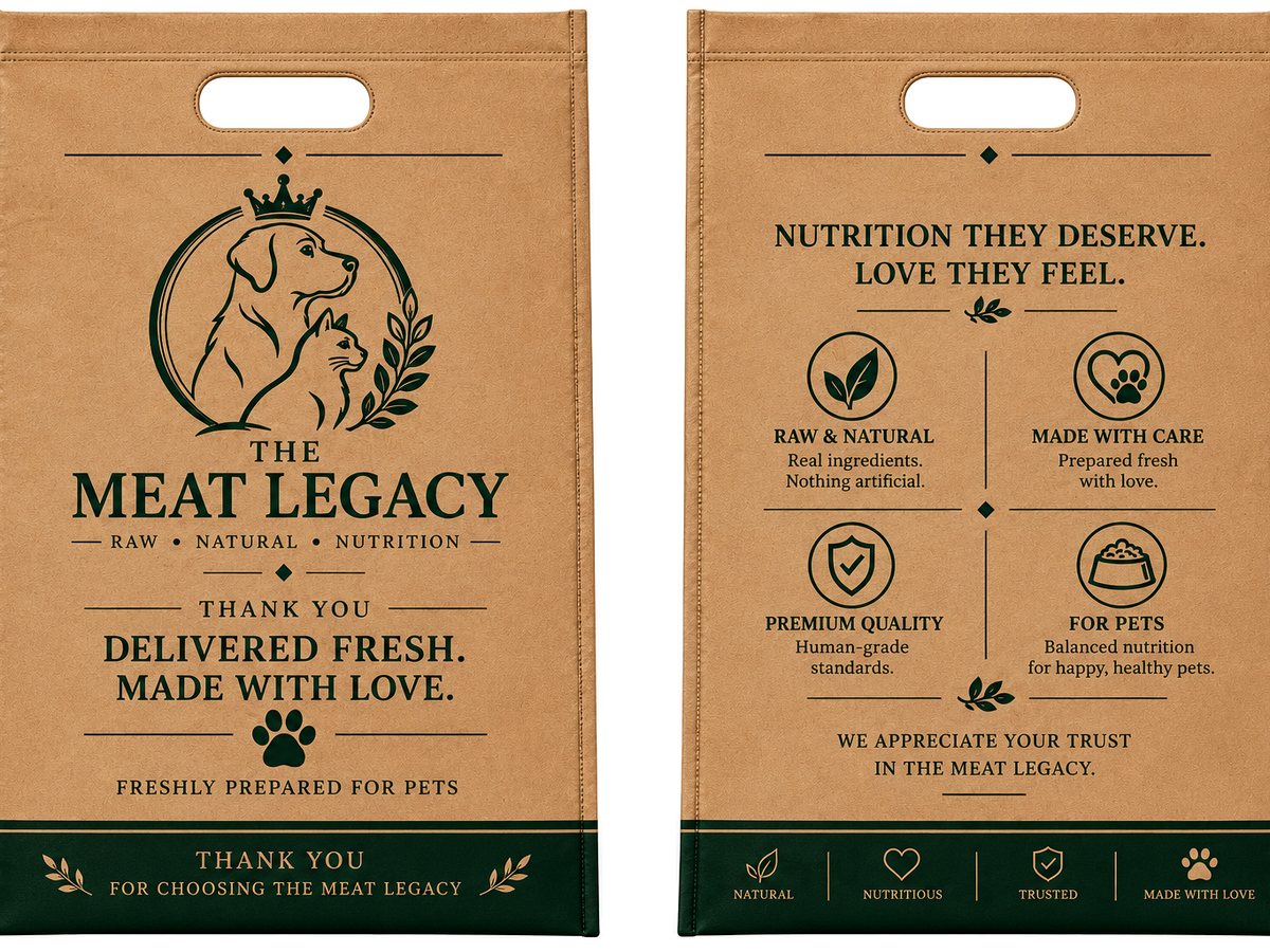 Premium Meat Legacy packaging for a weekly order